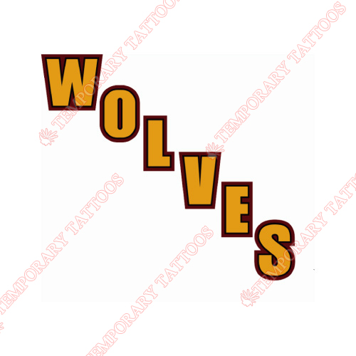 Chicago Wolves Customize Temporary Tattoos Stickers NO.9001